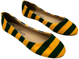 Lillybee U women&#39;s baylor university green and gold flats size 8 - $21.85