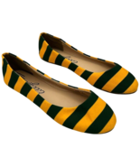 Lillybee U women&#39;s baylor university green and gold flats size 8 - €18,81 EUR
