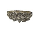 9 1/2&quot; Women&#39;s Cluster ring 14kt Yellow and White Gold 392051 - £318.20 GBP
