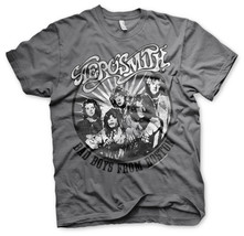 Aerosmith Boston 2 Joe Perry Steven Tyler Rock Official Tee T-Shirt Mens Unisex - £32.08 GBP