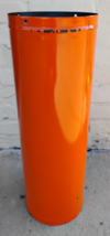 1960s Orig Orange 8&quot; Dia Porcelain Fireplace Pipe Malm Preway 2ft Section  - $197.99