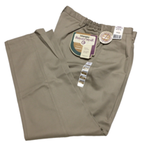 Wrangler Rugged Wear Pleated Front Casual Pant Men&#39;s Size 42x32 Beige 7P... - $28.00