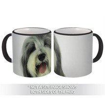 Old English Sheepdog Smilling : Gift Mug Sheepie Pet Dog Puppy Animal Cute - £12.70 GBP