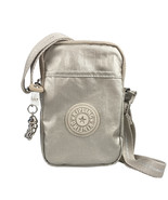 Kipling Tally Crossbody Phone Bag Water Resistant Nylon Metallic Glow Go... - $724.64 MXN