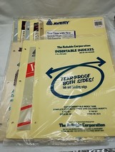 Lot Of (6) Vintage Index Dividers For 3 Ring Binders - $332.74 MXN
