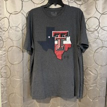 Texas Tech University Red Raiders State Outline Flag Gray T-Shirt Under Armour - £10.68 GBP