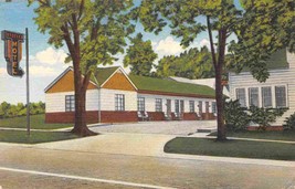Steele&#39;s Motel US Route 50 McArthur Ohio 1954 linen postcard - $7.43