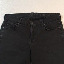 Size 27 (31 x 31.5) 7 For All Mankind Women&#39;s The Skinny ~ Black Stretch... - $27.65