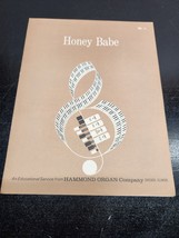 Honey Babe Sheet Music for Organ Hammond Organ Company - £6.69 GBP