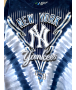 Liquid Blue NY Yankees T-Shirt Mens XL Blu Tie Dye Preshrunk Cotton MLB ... - £40.24 GBP