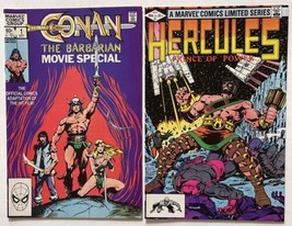 Conan The Barbarian Movie Special 1 &amp; Hercules: Prince Of Power 1 Marvel... - £44.31 GBP