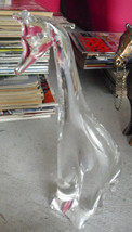 Cool Vintage Art Glass Giraffe Figurine 7 1/4&quot; Tall - £27.13 GBP