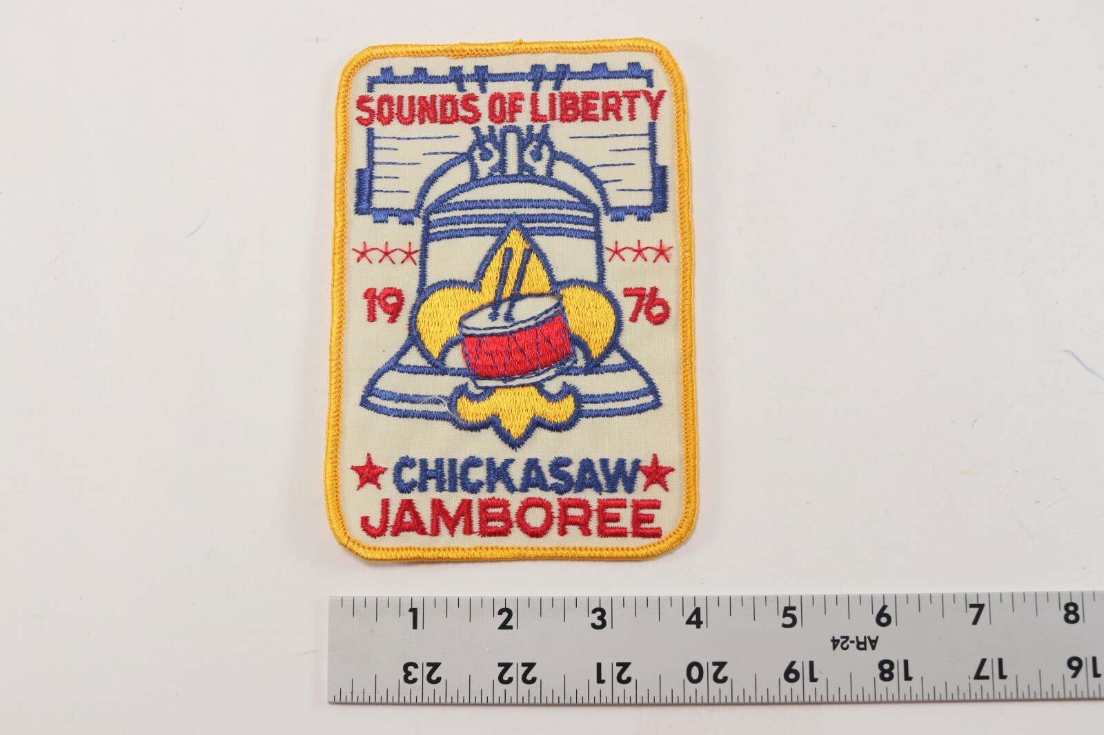 LARGE 1976 Chickasaw Jamboree Sounds Liberty Boy Scouts of America BSA Patch Item image 4