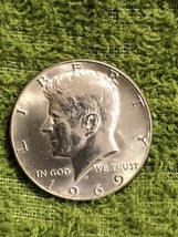 1969-D Kennedy Half Dollar 50 cent coin Very Good - £25.01 GBP
