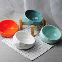 Elegant Petscape Ceramic Slanted Pet Bowls - £23.56 GBP