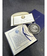 Vintage Best Wishes Jim Edgar Political Souvenir Pewter State Seal Sprin... - £19.77 GBP