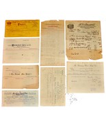 8 1901 MICHIGAN Billhead Document Receipts Office Paper Bags Wool Publis... - $19.99