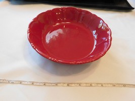 Pavillion by Princess House Berry Red Pasta Bowl Soup 8.25&quot; Round 2.25&quot; High - £32.46 GBP