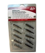 NEW 10 Pack Malco RRW316 Dual 3/16&quot; Hex Key Wrench Insert - $98.99