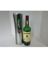 Jameson Irish Whiskey Liquor Green Glass Bottle with Canister Empty - $24.70
