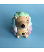 Hedgehog Ceramic Figurine Handmade Hand Painted 3.5&quot; Tall Signed Dated C... - $24.41 CAD