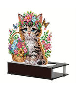 Cute Cat Candle Holder Diamond Jewel Art, COMPLETED, SEALED - $363.98 MXN Cute Cat Candle Holder Diamond Jewel Art, COMPLETED, SEALED - $363.98 MXN