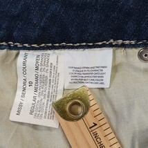 Code Bleu MAYA Women's Blue Cotton Blend Cropped Denim Jeans Size 10 (32×23) image 4