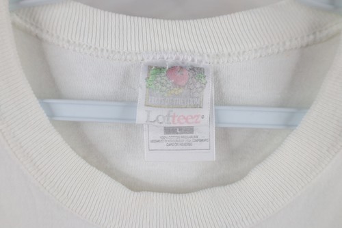 Vintage 90s Mens Large Distressed The Squirrel Run Running Race T-Shirt White Item image 8