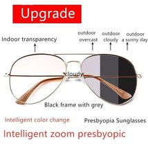 Gafas De Lectura Fotocromática Progresivas Hombre Camaleón Que Cambian C... - $44.98