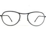 Vintage La Eyeworks Brille Rahmen SLICK 545 Grau Rund Voll Felge 43-23-120 - $60.41
