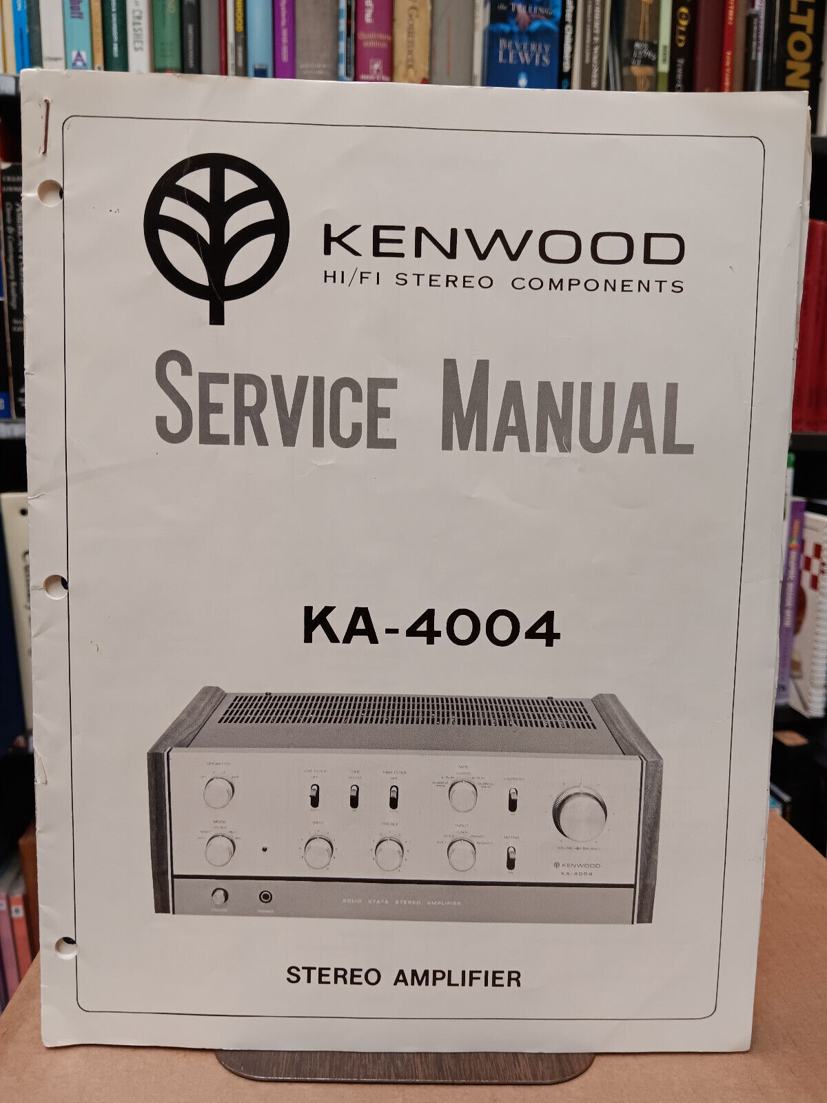 Kenwood KA-4004 Amplifier Service Manual Integrated Original  			