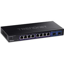 TRENDnet 10-Port Multi-Gig Web Smart Switch, 8 x 2.5GBASE-T Ports, 2 x 10G SFP+  - £246.98 GBP