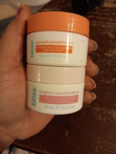 2 Pc Bliss Mighty Marshmallow Bright & Pumpkin Power House Mask 0.5fl oz( XX15) - $18.56