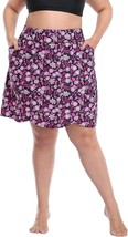 Hde Women&#39;S Plus Size Skort Skirt With Bike Shorts Active Golf Swim Pockets. - £36.86 GBP