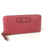 New Coach Wallet Darcy Accordion Zip Bow F51668 Strawberry Pink Leather W1 - £79.11 GBP