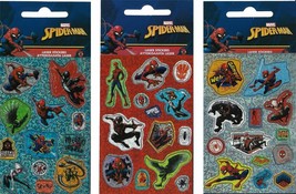 SPIDERMAN Holographic 3 piece sticker set - £5.86 GBP