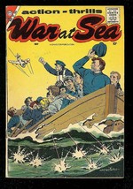 WAR AT SEA #25 1958-CHARLTON WAR COMICS-CLASSIC COVER VG/FN - $44.14