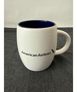American Airlines Coffee Round Cup Mug AA  New Design Cobalt Blue inside... - $29.69
