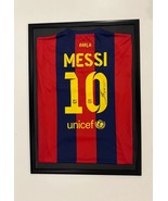 Barcelona Messi 10 Signed Framed Jersey/Shirt Black Signature |Fast Usa ... - $400.96 CAD
