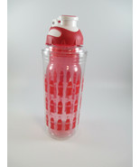 Coca-Cola 20 Oz Water Bottle Bottle Repeat Pattern Flip Top and Clip BPA... - £6.42 GBP