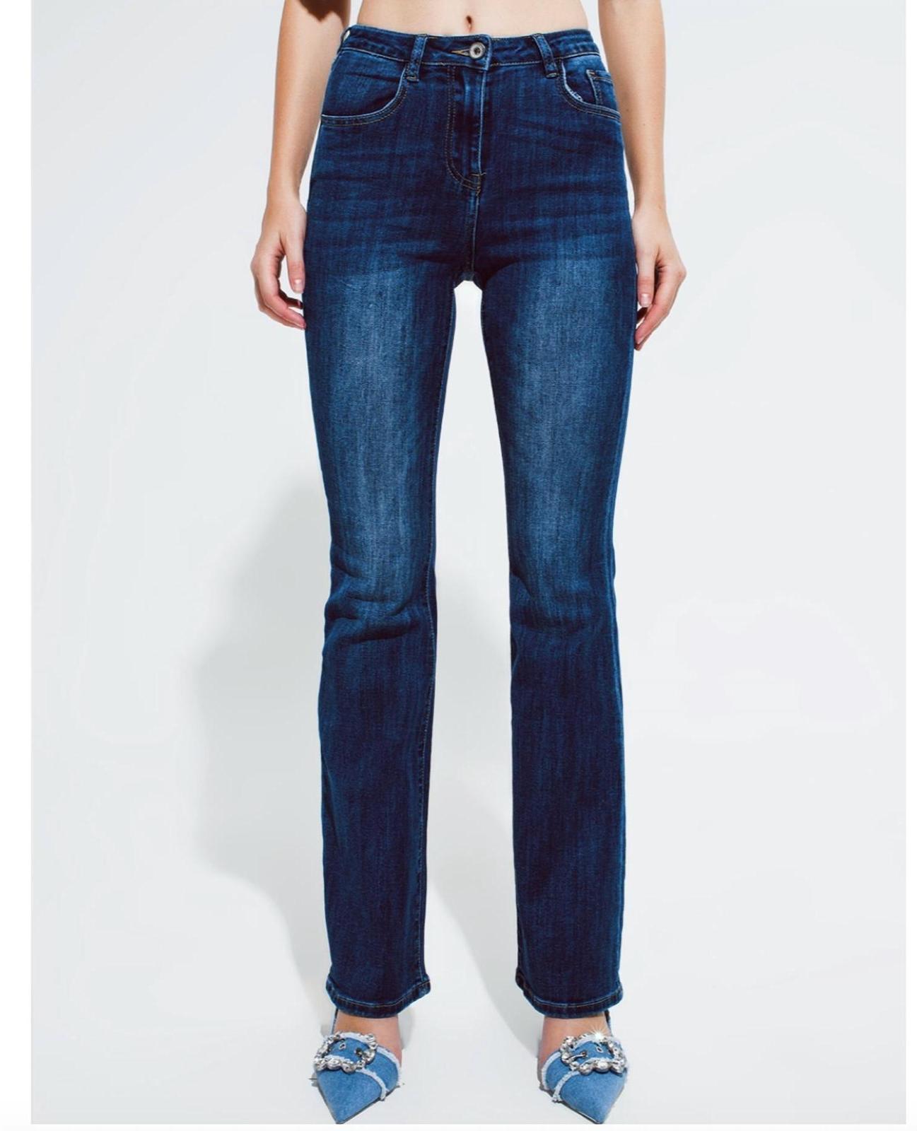 Q2 Women&#39;s Flare Denim Jeans Size L - $37.62