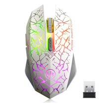 K6 Wireless Gaming Mouse, Rechargeable Silent Led Optical Computer Mice With Usb - £25.27 GBP