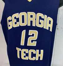 Georgia Tech Jersey Yellow Jackets NCAA Basketball Sewn Mens Large Russell NWT - £27.42 GBP