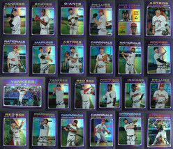 2020 Topps Heritage Purple Chrome Hot Box Baseball Cards U You Pick From List SP - £2.39 GBP+