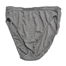 Y2K Victoria’s Secret vintage cotton high Leg brief panties L Gray 2002 ... - $34.64