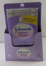 Johnson&#39;s Safety Swabs 55 count (specially shaped for children) - £4.45 GBP