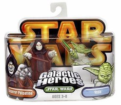Star Wars Episode 3 Junior Figure 2 Pack Palpatine &amp; Yoda - £21.34 GBP