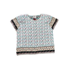 Vintage 90 Susan Bristol Floral Ditsy Knit Short Sleeeve Sweater 38 Fits... - $29.70