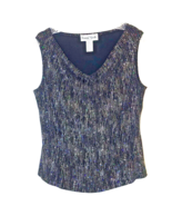 Y2K 90s Top Size L Ronni Nicole Slinky Sparkly Stretch Knit Drape Cowl N... - $413.40 MXN