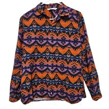 Woolrich Womens M Medium Southwestern Aztec Print Button Down Southweste... - $19.99